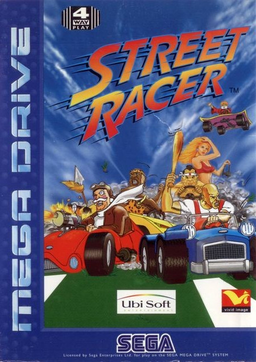 Street Racer box art for Sega Mega Drive